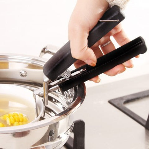 Bowl Holder Dish Clamp Pot Pan Gripper Clip Hot Dish Plate Bowl Clip Retriever Tongs Silicone Handle Kitchen Tool ZP7151628