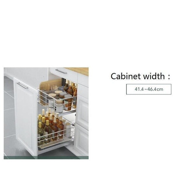 Cosina Armario De Cocina Despensa Mutfak Kuchnia Pantry Organizer Stainless Steel Cuisine Rack Cozinha Kitchen Cabinet Basket