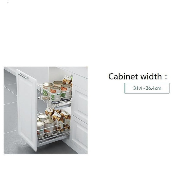 Cosina Armario De Cocina Despensa Mutfak Kuchnia Pantry Organizer Stainless Steel Cuisine Rack Cozinha Kitchen Cabinet Basket