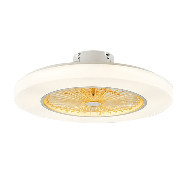 LED ceiling Fans lamp with dimming remote control Invisible Leaves 58cm light modern home decoration Luminaire APP Control