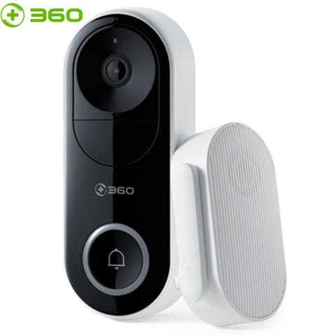 360 D819 1080P Smart Video Doorbell AI Face Recognition IR WiFi Video Intercom Cloud Recording Alarm Wireless Security Camera